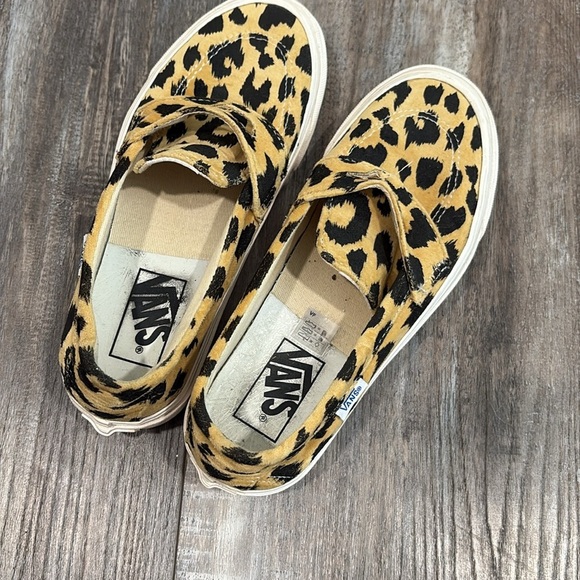 Vans DX Style 53 Anaheim Factory Velvet Leopard Lug Sole Loafers W 6.5 - Picture 9 of 9